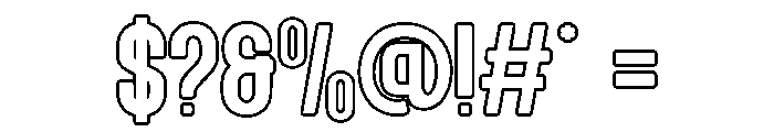 GLORIX-Regular Font OTHER CHARS
