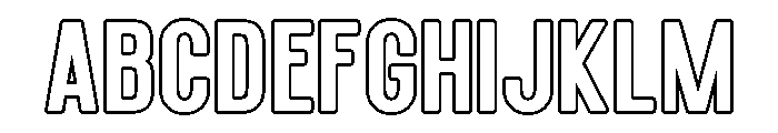 GLORIX-Regular Font UPPERCASE