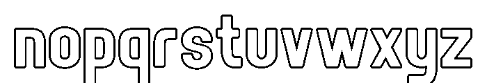 GLORIX-Regular Font LOWERCASE
