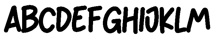 Glabrak Font UPPERCASE