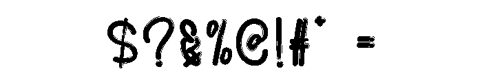 Glacial Winter Font OTHER CHARS