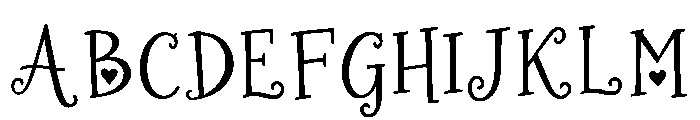 Glacielle Font UPPERCASE