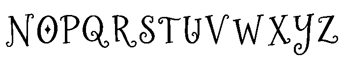 Glacielle Font UPPERCASE