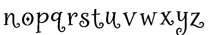 Glacielle Font LOWERCASE