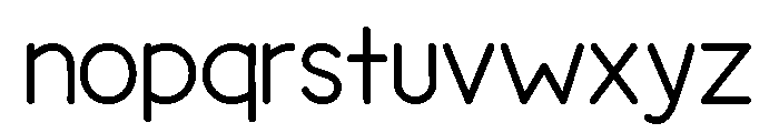 Glaciery Font LOWERCASE