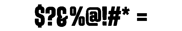 Gladen Font OTHER CHARS