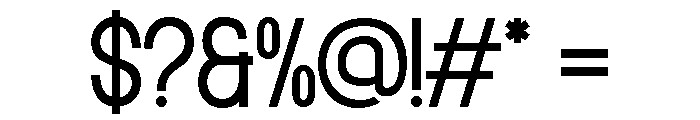 Gladence Regular Font OTHER CHARS