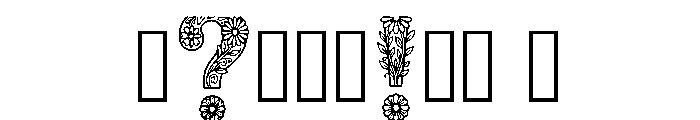 Gladys Regular Font OTHER CHARS