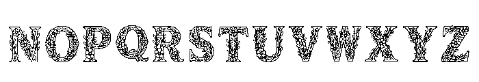 Gladys Regular Font UPPERCASE