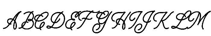 Glaire Regular Font UPPERCASE