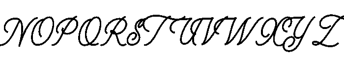 Glaire Regular Font UPPERCASE