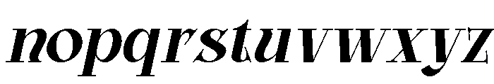 Glamour Avegato Bold Italic Font LOWERCASE