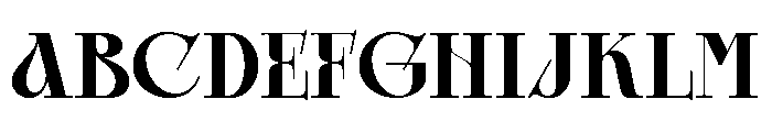Glamour Avegato Bold Font UPPERCASE