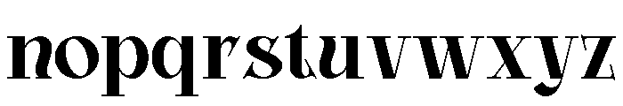 Glamour Avegato Bold Font LOWERCASE