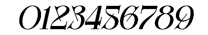Glamour Avegato Italic Font OTHER CHARS