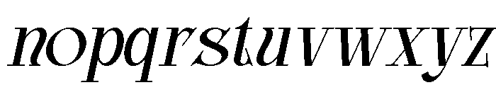 Glamour Avegato Italic Font LOWERCASE