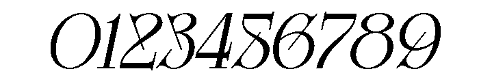Glamour Avegato Light Italic Font OTHER CHARS