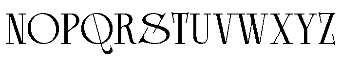 Glamour Avegato Light Font UPPERCASE