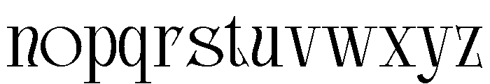 Glamour Avegato Light Font LOWERCASE