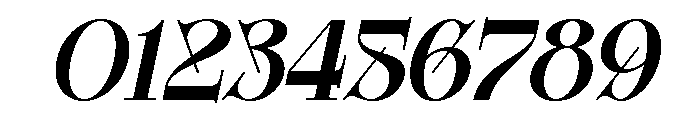 Glamour Avegato Medium Italic Font OTHER CHARS