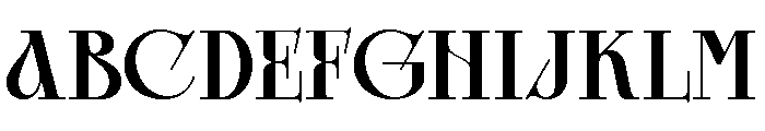 Glamour Avegato Medium Font UPPERCASE