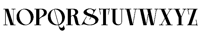 Glamour Avegato Medium Font UPPERCASE