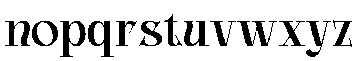 Glamour Avegato Medium Font LOWERCASE