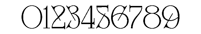 Glamour Avegato Thin Font OTHER CHARS
