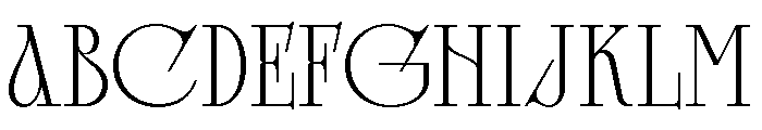 Glamour Avegato Thin Font UPPERCASE