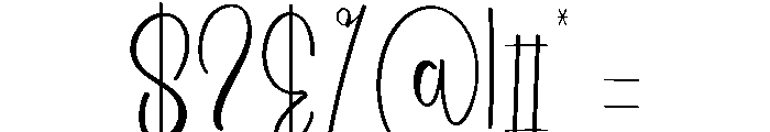 Glamour Summer Font OTHER CHARS