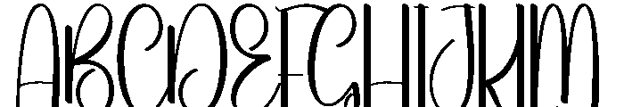 Glamour Summer Font UPPERCASE