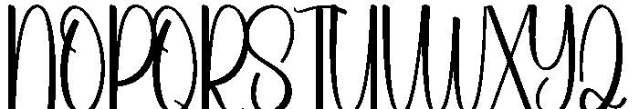 Glamour Summer Font UPPERCASE