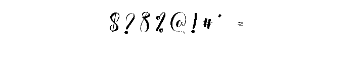 Glamour2 Font OTHER CHARS
