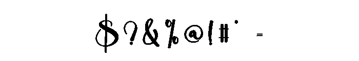 Glamping Font OTHER CHARS
