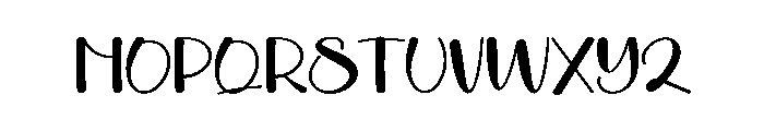 Glamping Font LOWERCASE