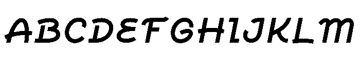 Glantiq Font UPPERCASE