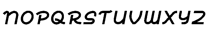 Glantiq Font UPPERCASE
