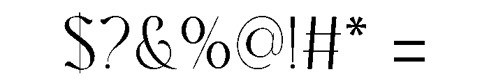 Glasfont Font OTHER CHARS