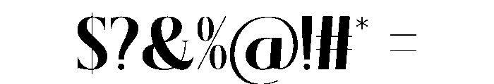 Glaurisa Regular Font OTHER CHARS