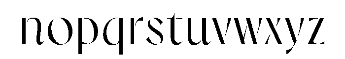 Glavoire Regular Font LOWERCASE