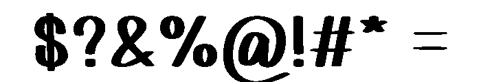 Glazed Heart Font OTHER CHARS