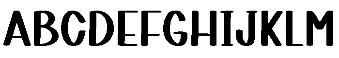 Glazed Heart Font UPPERCASE