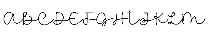 Glee Script Font UPPERCASE