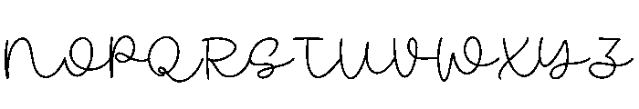 Glee Script Font UPPERCASE