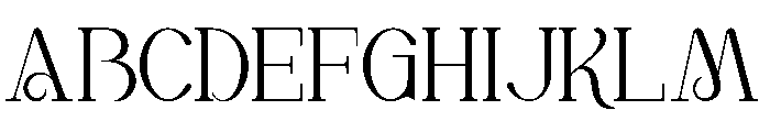 Glendive Font UPPERCASE