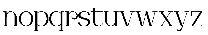 Glendive Font LOWERCASE