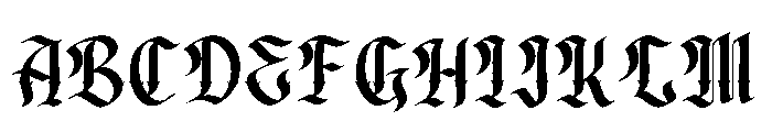 Glendork Ornate Font UPPERCASE