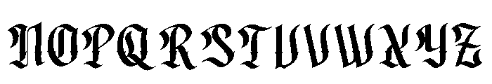 Glendork Ornate Font UPPERCASE