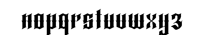 Glendork Ornate Font LOWERCASE
