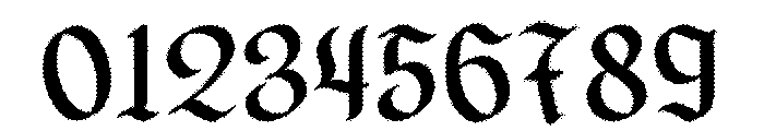 Glendork Rough Font OTHER CHARS